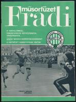 1978 Fradi műsorfüzet, fekete-fehér fotókkal, 32 p.