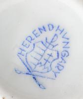 2 db Herendi Viktória mintás váza. Kézzel festett, jelzett, minimális kopással 9 cm