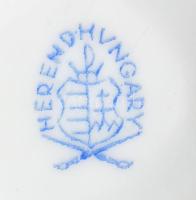 Herendi Viktória mintás váza. Kézzel festett, jelzett, minimális kopással 15 cm