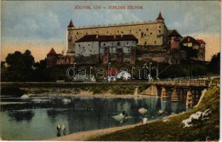 Zólyom, Zvolen; vár / castle (kis szakadás / small tear)