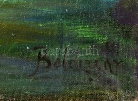 Boldizsár jelzéssel: Vitorlás. Olaj, vászon. Apró sérüléssel. 40x50 cm