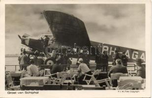 Amsterdam Schipol airport KLM flight