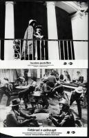 cca 1989 előtt készült filmek egy-egy jelenete, 29 db vintage produkciós filmfotó, ezüst zselatinos fotópapíron, a használatból eredő (esetleges) kisebb hibákkal, 18x24 cm