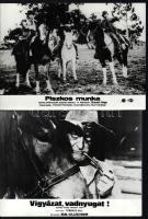 Westernfilmek egy-egy jelenete, eltérő időben készült filmekről 13 db produkciós, vintage filmfotó, ...