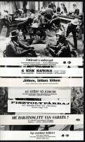 Westernfilmek egy-egy jelenete, eltérő időben készült filmekről 13 db produkciós, vintage filmfotó, ...