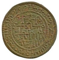 1172-1196. Kufikus rézpénz Cu "III. Béla" (1,45g) T:XF Hungary 1172-1196. Copper Coin with unreadable Kufic Arabic script Cu "Béla III" (1,45g) C:XF  Huszár: 73., Unger I.: 115.