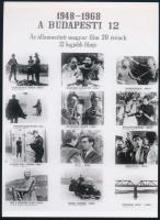 1948 - 1968 ,,Az államosított magyar film 20 évének 12 legjobb magyar filmje" című tablókép mod...