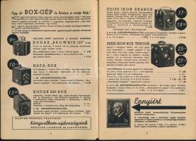 1937 Hatschek és Farkas fotó, amatőrmozi, optikai és rádiószaküzlet, foto-mozilaboratórium. 78. képe...