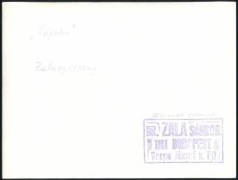 cca 1969 Dr. Zala Sándor budapesti fotóművész ,,Kápolna" című, vintage fotóművészeti alkotása, ...