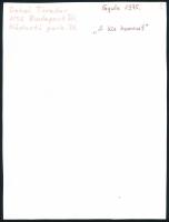 1975 Dobai Tivadar budapesti fotóművész feliratozott, vintage fotóművészeti alkotása (A kis huncut),...