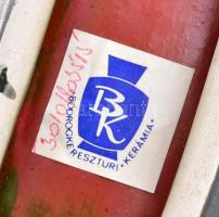 Bodrogkeresztúri hosszúkás tál, jelzéssel, hibátlan, 34x10 cm