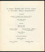 1939 VI. Nemzetközi művészi fényképkiállítás. 1939. szeptember - október. Sopron - Szombathely (Hong...