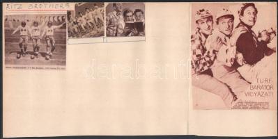 cca 1938 ,,Az aréna hősei - Straight Place and Show" című amerikai film nyolc jelenete (főszere...