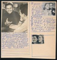 cca 1939 ,,Air Force" című amerikai film egy jelenete, 1 db vintage produkciós filmfotó, ezüst ...