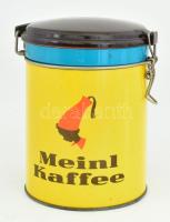 Meinl Kaffee régi fémdoboz, jó állapotban, m: 16 cm