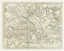 Tabula Graeciae accomodata ad diluci dandam Xenophontis Historian Hellenicam sive Greacam. Görgország térképe Rézmetszet, paszpartuban 19,5x25 cm / engraved map of Greece