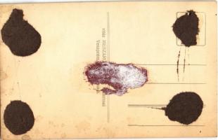 Veszprém, művésznő jelmezben. Vitéz Mészáros photo (vágott / cut)