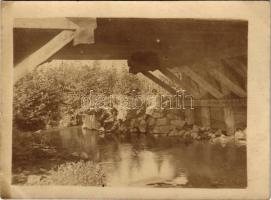 1914 Nagyhalmágy, Halmagiu; családi fotó a malom alatt / family under the watermill. photo (fl)