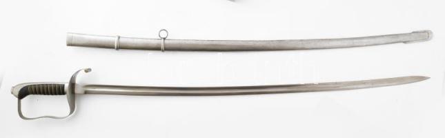 1861M gyalogostiszti szablya. Jelzett, fém hüvellyel, jó állapotban, h: 100 cm