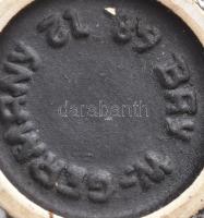 Retro német kerámia váza. Kézzel festett, jelzett, hibátlan 12 cm