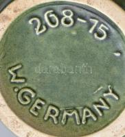 Retro német kerámia váza. Kézzel festett, jelzett, hibátlan 16 cm