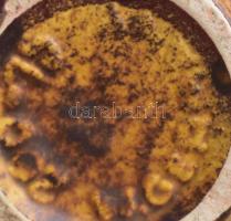 Retro német mázas kerámia váza. Kézzel festett, jelzett, hibátlan 16 cm