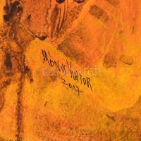 Mónus Viktor(1983-): Eldorádó. Akril, karton. Jelzett. 50x70 cm