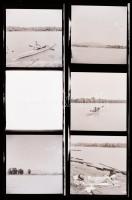 cca 1963 Balaton és Hévíz, Kotnyek Antal (1921-1990) budapesti fotóriporter hagyatékából 13 db vinta...
