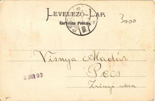 1900 Fiume, Rijeka; Stretto di Fiumara / Fiumara-Schlucht / Fiumara-szoros, híd / bridge, Fiumara St...