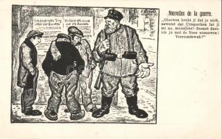 WW. I. s: F. Breest soldiers in Belgium, military