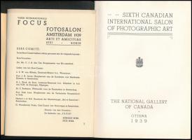 1939 Külföldi fotós katalógus tétel, 3 db, közte olasz, holland, és kanadai