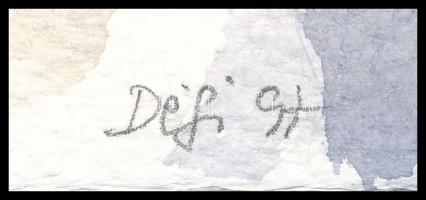 Déghy jelzéssel: Kutya portré. Akvarell, papír, jelzett. 28x18 cm