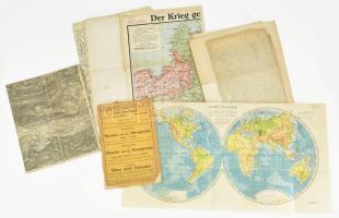 12 db vegyes régi térkép