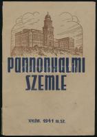 1941 Pannonhalmi Szemle XVI. évf. 1941. III. sz. Papírkötés, szakadt borítóval.