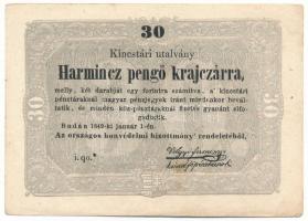 1849. 30kr "Kossuth bankó" T:XF
Adamo G103