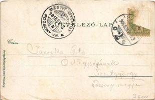 1905 Pozsony, Pressburg, Bratislava; Mária védő árvaház. Verlag "Bediene dich allein" / Wa...