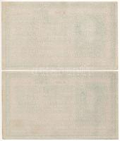 1918. 200K (2x) hullámos hátlap, egyugrásos sorszámkövetők "A 2040 013768" és "A 2040...