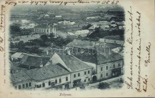 1899 Zólyom with synagogue