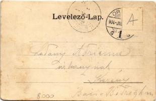 1904 Ada Kaleh, Bégo Mustafa a ki 1848-ban Kossuth Lajost kis csónakkal a Dunán átvitte, Török bazár...