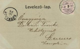 1899 Zólyom with synagogue