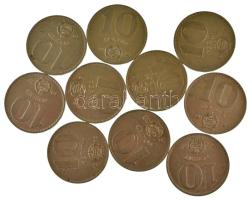 1971-1972. 10Ft Ni (10x) T:VF közte szennyeződés