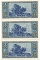 1945. 1.000.000P (10x) három részletben sorszámkövetők "N 108 060738 - N 108 060753" T:AU ...