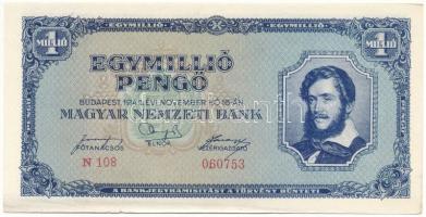 1945. 1.000.000P (10x) három részletben sorszámkövetők "N 108 060738 - N 108 060753" T:AU ...