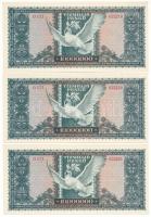 1945. 10.000.000P (10x) sorszámkövetők "O 073 032216 - O 073 032225" T:AU / Hungary 1945. ...