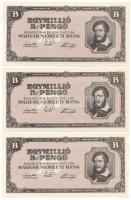 1946. 1.000.000BP (10x) T:AU / Hungary 1946. 1.000.000 Bilpengő (10x) C:AU 
Adamo P37