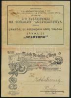 cca 1930 Zubek Bertalan és Társa puskaműves. Fegyver-vadászati-halászati és sport-czikkek raktárának reklámos levelezőlapja, prospektusa, kihajtható, foltos. Kiszácsi vadásztársaság részére címezve.