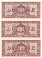 1946. 100.000BP (10x) T:AU / Hungary 1946. 100.000 Bilpengő (10x) C:AU Adamo P36