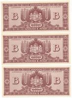 1946. 100.000BP (10x) T:AU / Hungary 1946. 100.000 Bilpengő (10x) C:AU Adamo P36