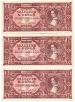 1946. 100.000BP (10x) T:AU / Hungary 1946. 100.000 Bilpengő (10x) C:AU Adamo P36