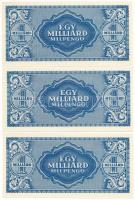 1946. 1.000.000.000MP (10x) T:AU / Hungary 1946. 1.000.000.000 Milpengő (10x) C:AU 
Adamo P34